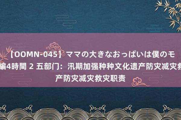 【OOMN-045】ママの大きなおっぱいは僕のモノ 総集編4時間 2 五部门：汛期加强种种文化遗产防灾减灾救灾职责