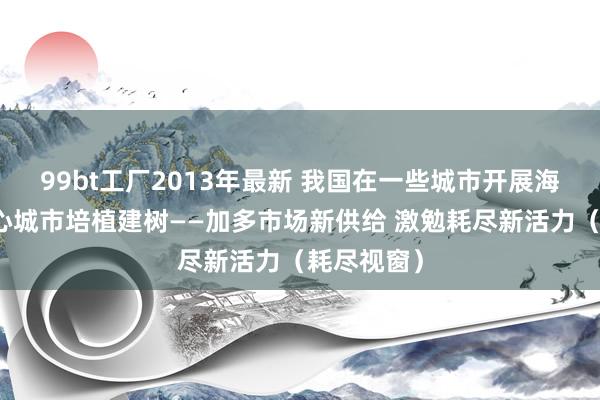 99bt工厂2013年最新 我国在一些城市开展海外耗尽中心城市培植建树——加多市场新供给 激勉耗尽新活力（耗尽视窗）