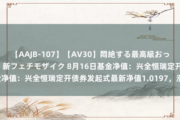 【AAJB-107】【AV30】悶絶する最高級おっぱい生々しい性交 4時間 新フェチモザイク 8月16日基金净值：兴全恒瑞定开债券发起式最新净值1.0197，涨0.01%