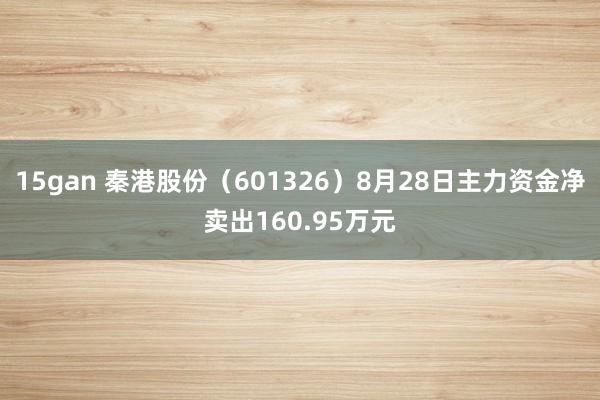 15gan 秦港股份（601326）8月28日主力资金净卖出160.95万元